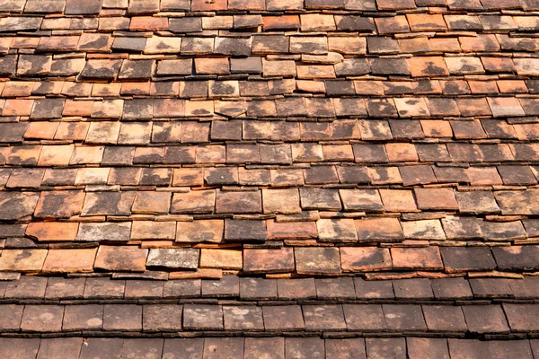 Old red brick roof tiles