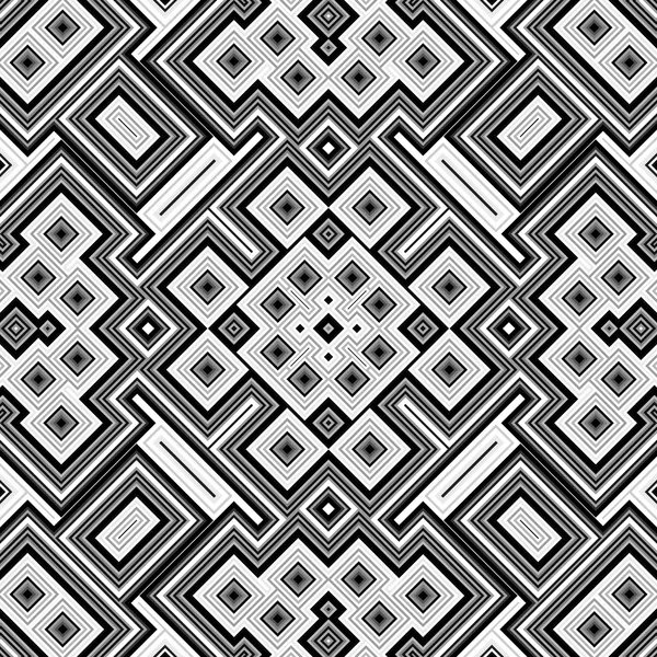 Seamless black and white geometric background