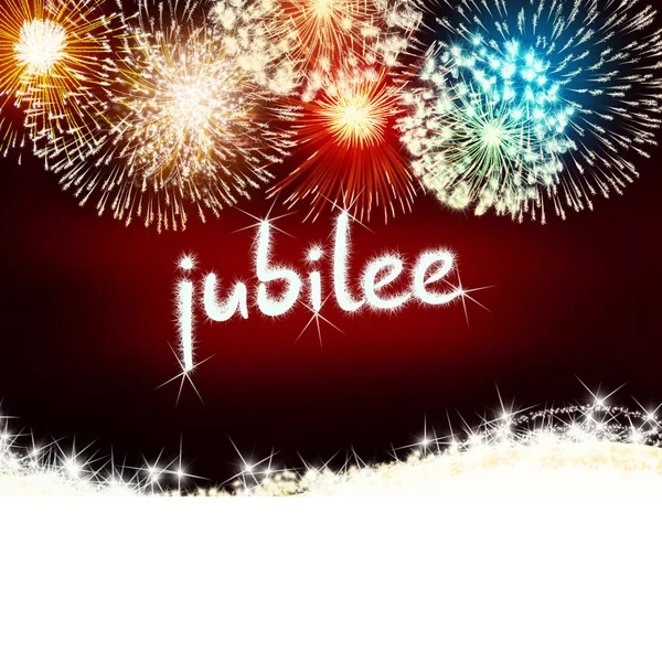 Jubilee anniversary firework celebration party red