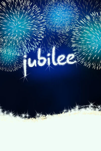 Jubilee anniversary firework celebration party blue