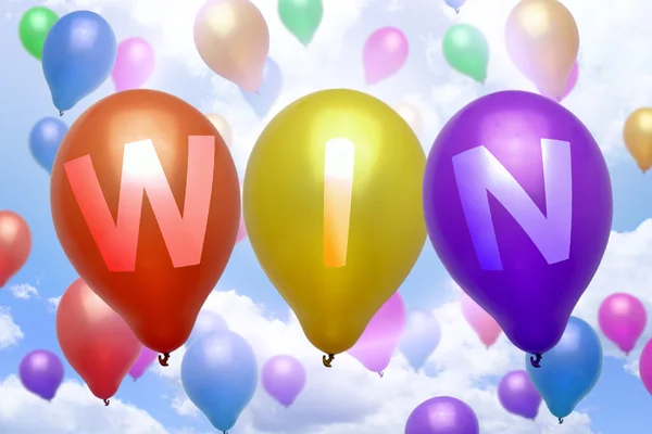 Win balloon colorful balloons