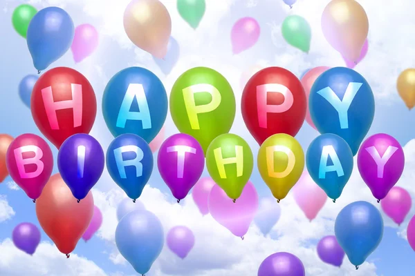 Happy Birthday balloon colorful balloons