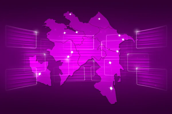 Azerbaijan Map World map News Communication purple