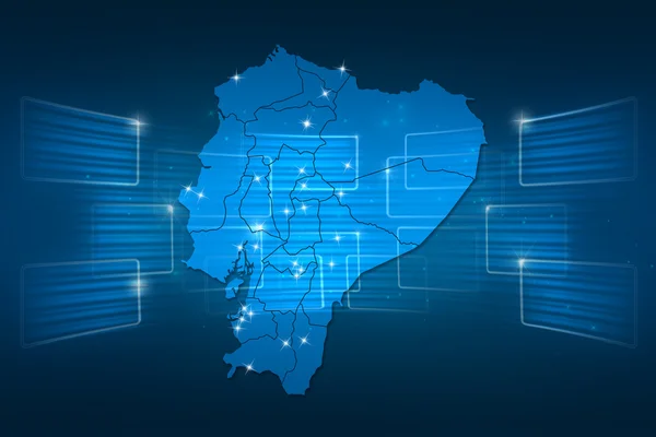 Ecuador Map World map News Communication blue