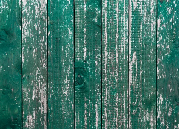 Wooden green planks