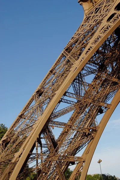 Detail of one of the four legs of the Eiffel Tower