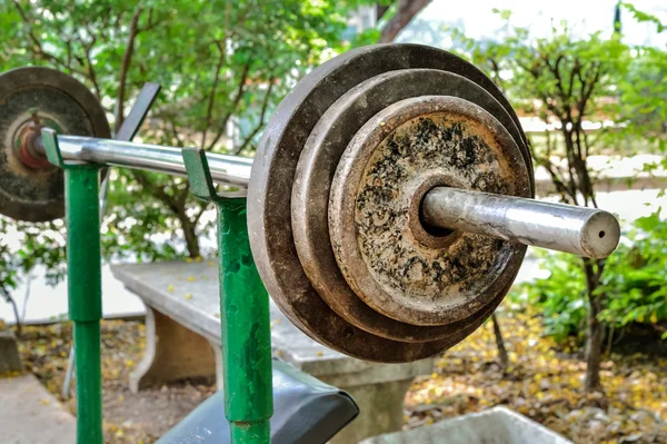 Old rusted Weight bar