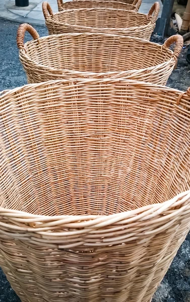 Handmade basket made from bamboo
