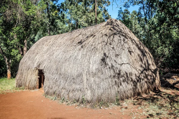 Typical huts of the ethnic groups and tribes in Kenya, Africa