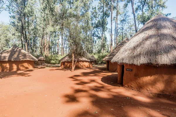 Typical huts of the ethnic groups and tribes in Kenya, Africa