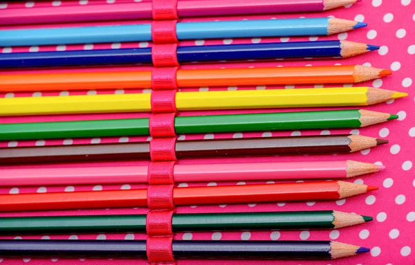 Color pencils in a pencil case