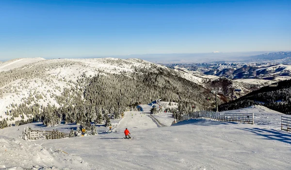 Ski slope landscape on Kopaonik, Serbia