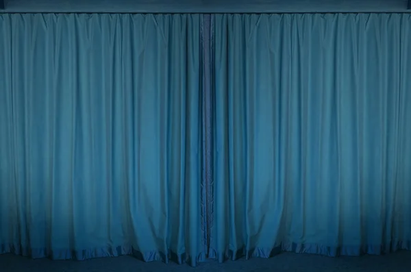 Blue curtain stage for background