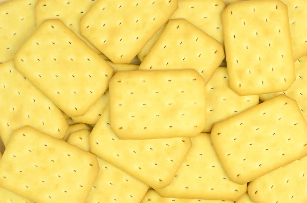 Salty crackers in square shape