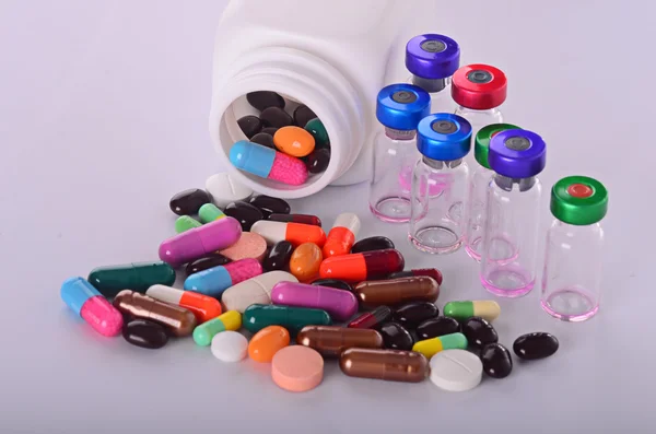 Pills spilling from Bottle