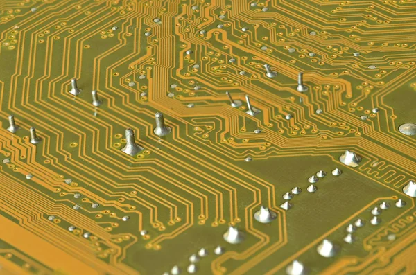 Lines and solder joints of the modern circuit board