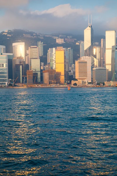 Hong Kong in the rays of the rising sun