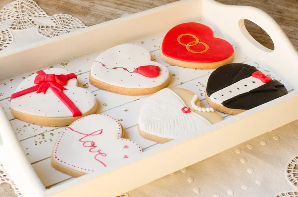 San Valentin wedding cookie.