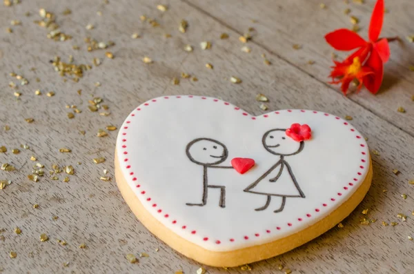 San Valentin wedding cookie.