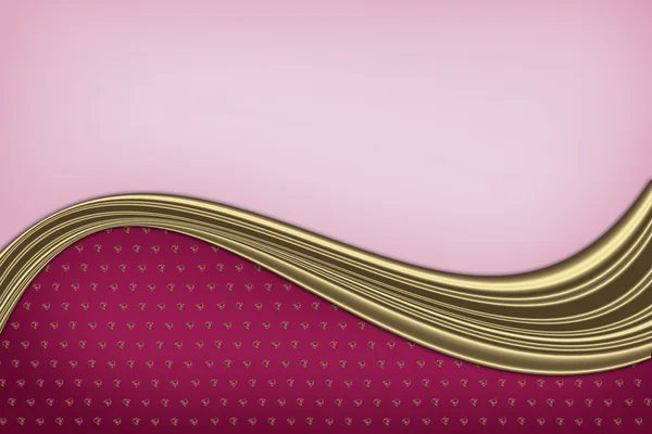 Background with  gold wavy lines