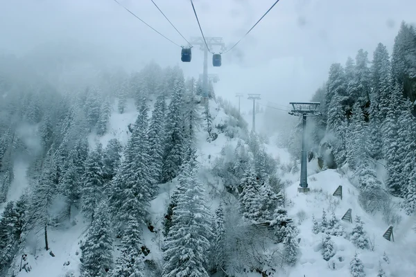 Gondola lift in Alps, Zillertal in Austria