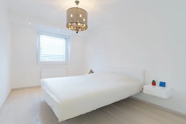 Modern white bedroom