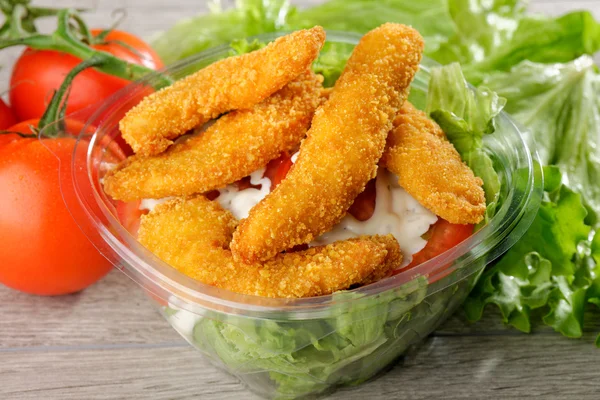 Fast food chicken salad