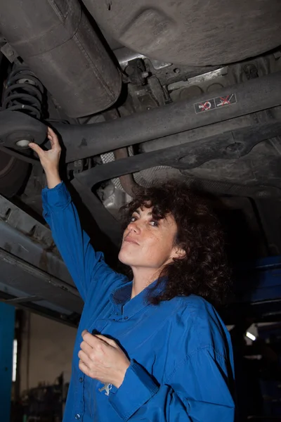 Woman making mechanic