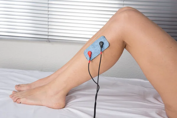 Electrostimulation of woman's body