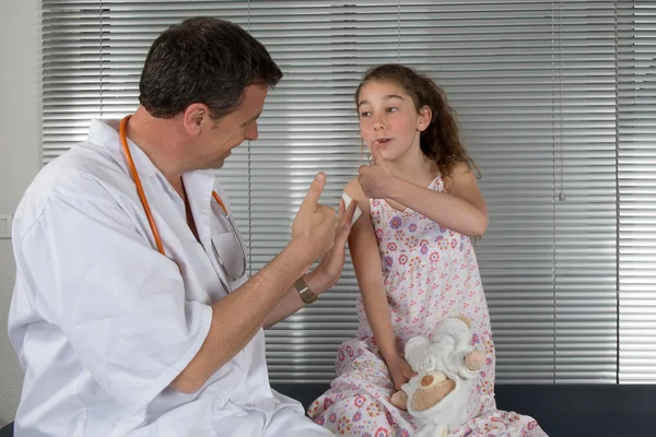 Young girl at doctor's