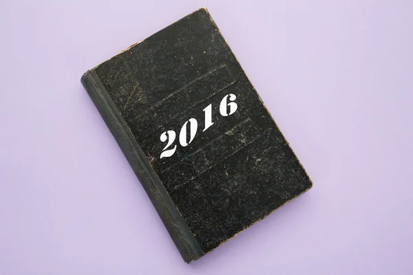 The book of 2016 year, vintage blue book