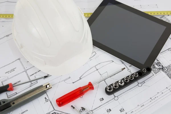 Tablet computer with architecture and construction tools
