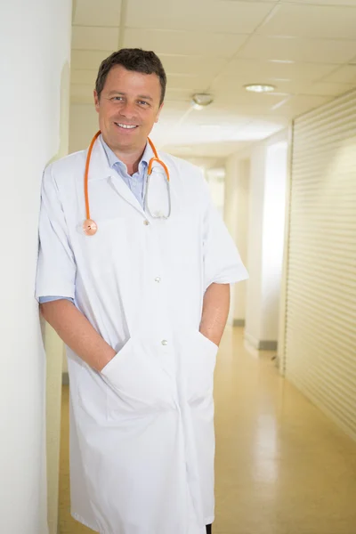 Portrait of confident  medical doctor on a white background