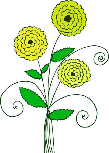 A bouquet of yellow flowers summer