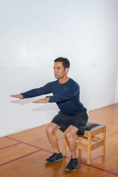 Resistance band exercise for leg strength