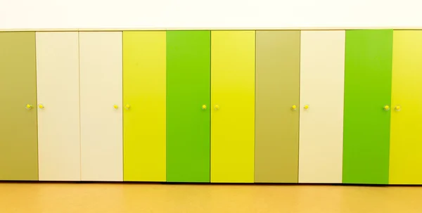 Lockers in kindergarten