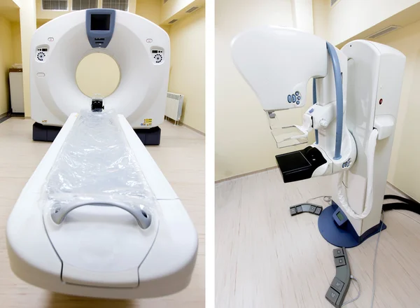Medical CT scanner and Linear Accelerator collage