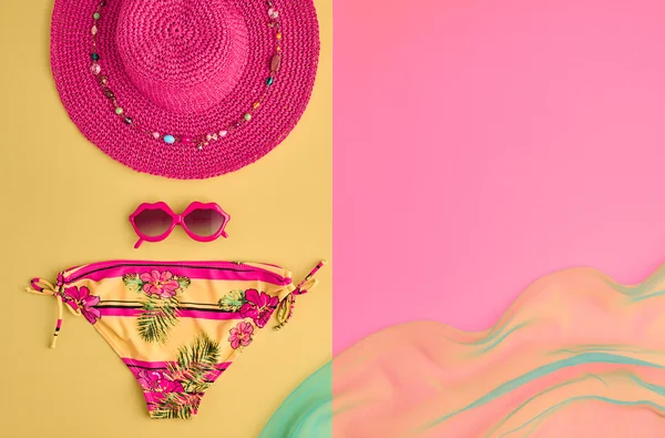 Fashion Summer clothes Bikini set. Minimal Concept
