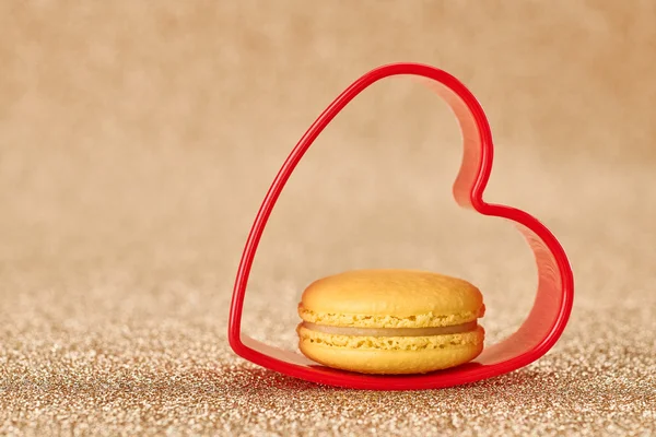 Valentines Day, Love. Heart.Macaron french dessert