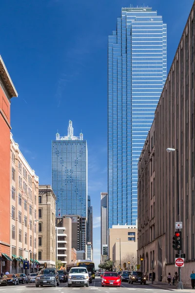 Dallas, TX/USA - circa February 2016: Elm Street in Downtown Dallas,  Texas
