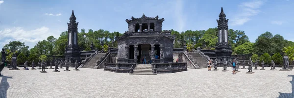 Hue, Vietnam - circa August 2015: Panorama of Imperial Khai Dinh Tomb in Hue,  Vietnam
