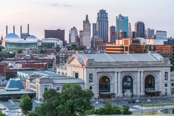 Kansas City, MO/USA - circa July 2013: View of  Kansas City, Missouri from National World War I Museum and  Memorial