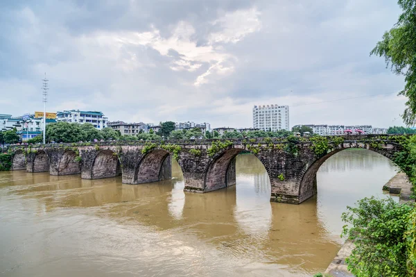 Huangshan Tunxi City, China - circa September 2015: Bridge in Huangshan City in  China