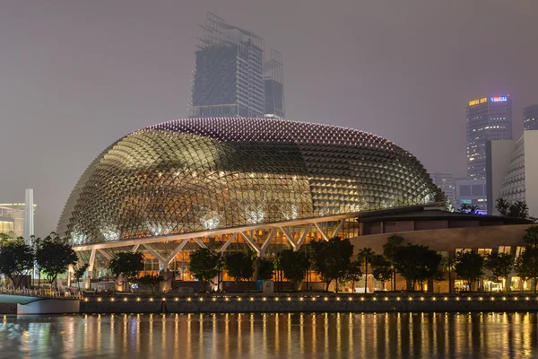 SINGAPORE, SINGAPORE - CIRCA SEPTEMBER 2015: Durian-shaped theatre building at Esplanade,  Singapore