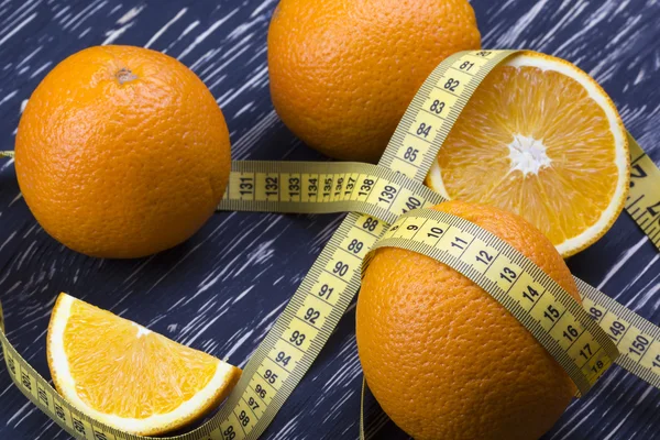 Oranges with measurement