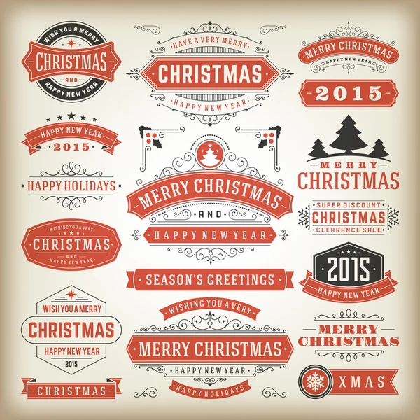 Christmas decoration vector design elements