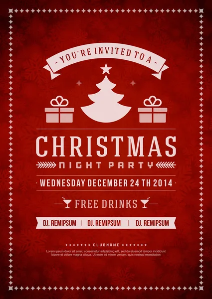 Christmas party invitation