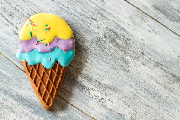Ice cream shaped cookie.