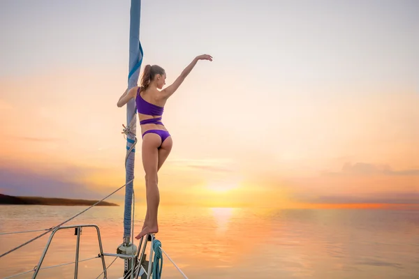 Walk on the yacht near the islands.