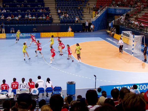 Handball women 17 August 2004 Olympic Games South Korea-Denmark (score 29-29). Sports Pavilion Stadium.